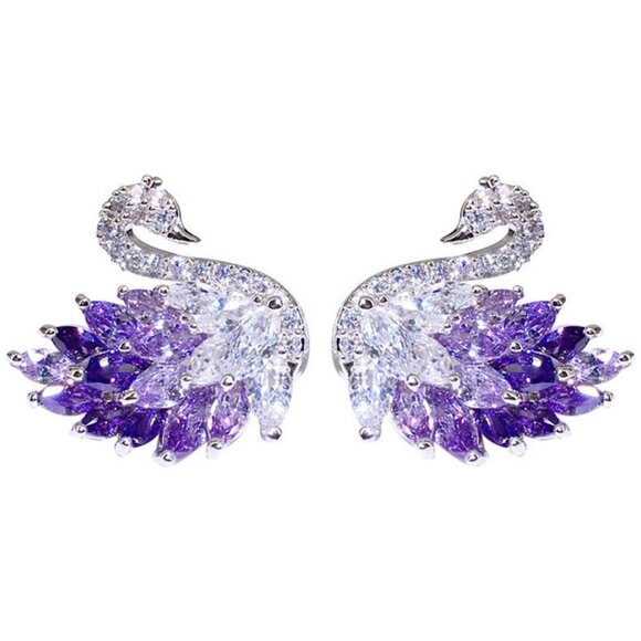 Swan Earrings - Picture 1 of 1